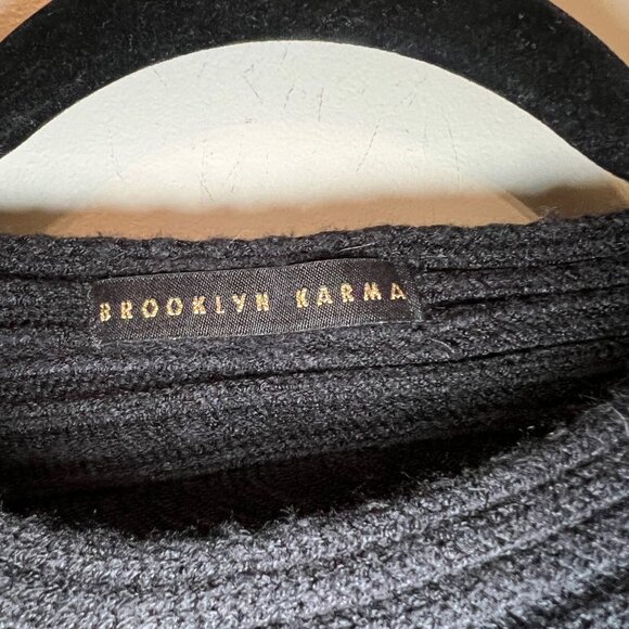 Black Harley Ladder Knit Mini Dress | Brooklyn Karma | Size Small - Picture 6 of 9